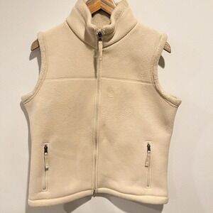 Vintage Y2K Old navy Vest Sherpa Lined Zip pocket Nature Hiking Outdoor